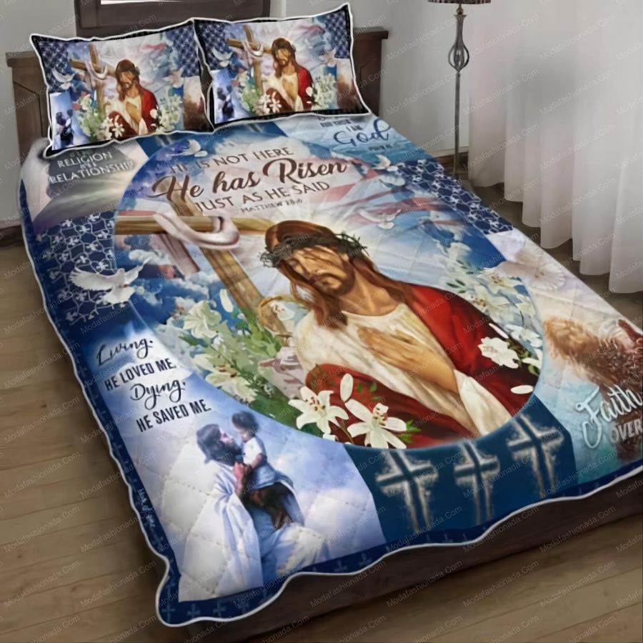 Jesus Its Not Religion Its A Relationship God 50 Bedding Set – Duvet Cover – 3D New Luxury – Twin Full Queen King Size Comforter Cover