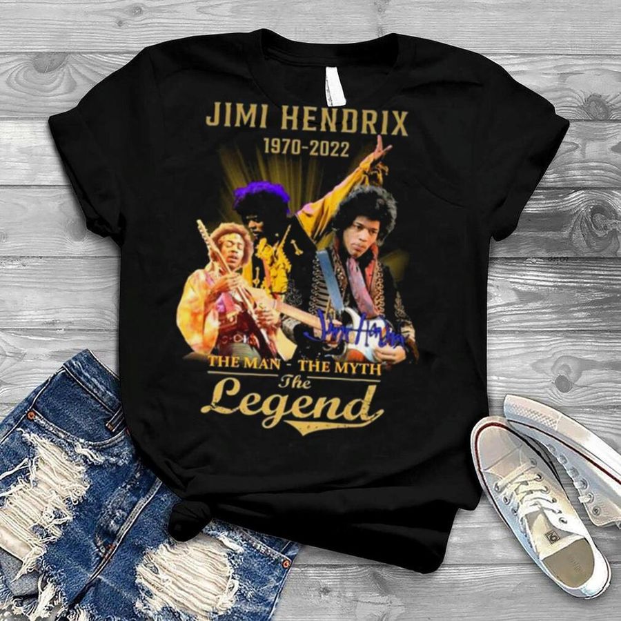 Jimi Hendrix 1970 2022 The Man The Myth The Legend Signatures Shirt