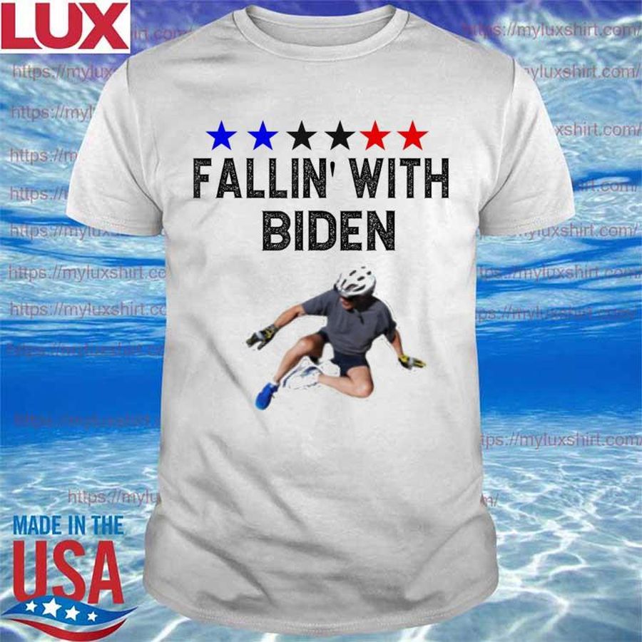Joe Biden falling off bicycle Biden bike meme T-Shirt