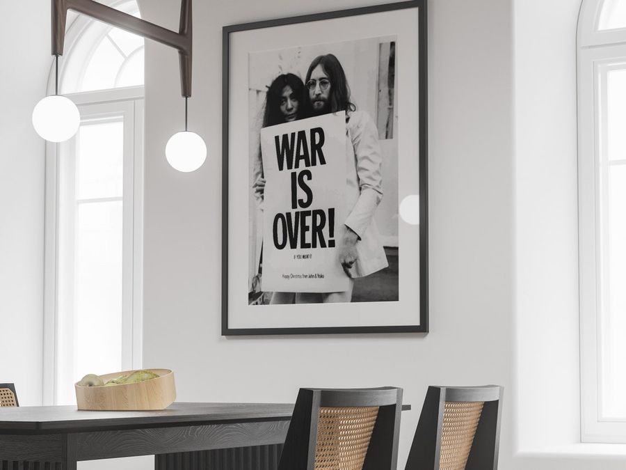 John Lennon War Is Over Poster, John Lennon Art Prints, John Lennon Print, John Lennon Canvas, John Lennon, Wall Art, Vintage Poster