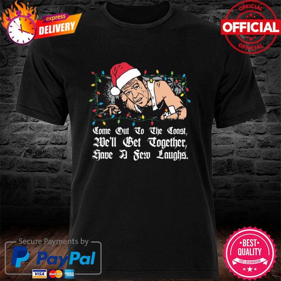 John Mcclane come out to the coast we’ll get together Christmas sweater