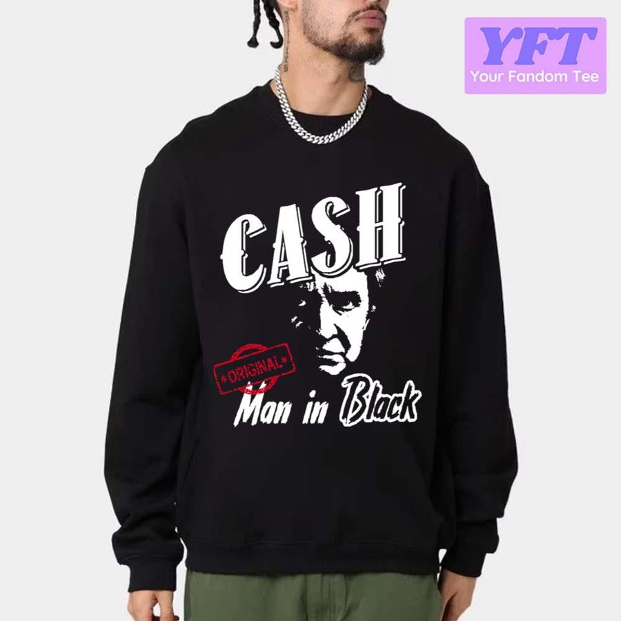 Johnny Cash Man In Black Unisex Sweatshirt