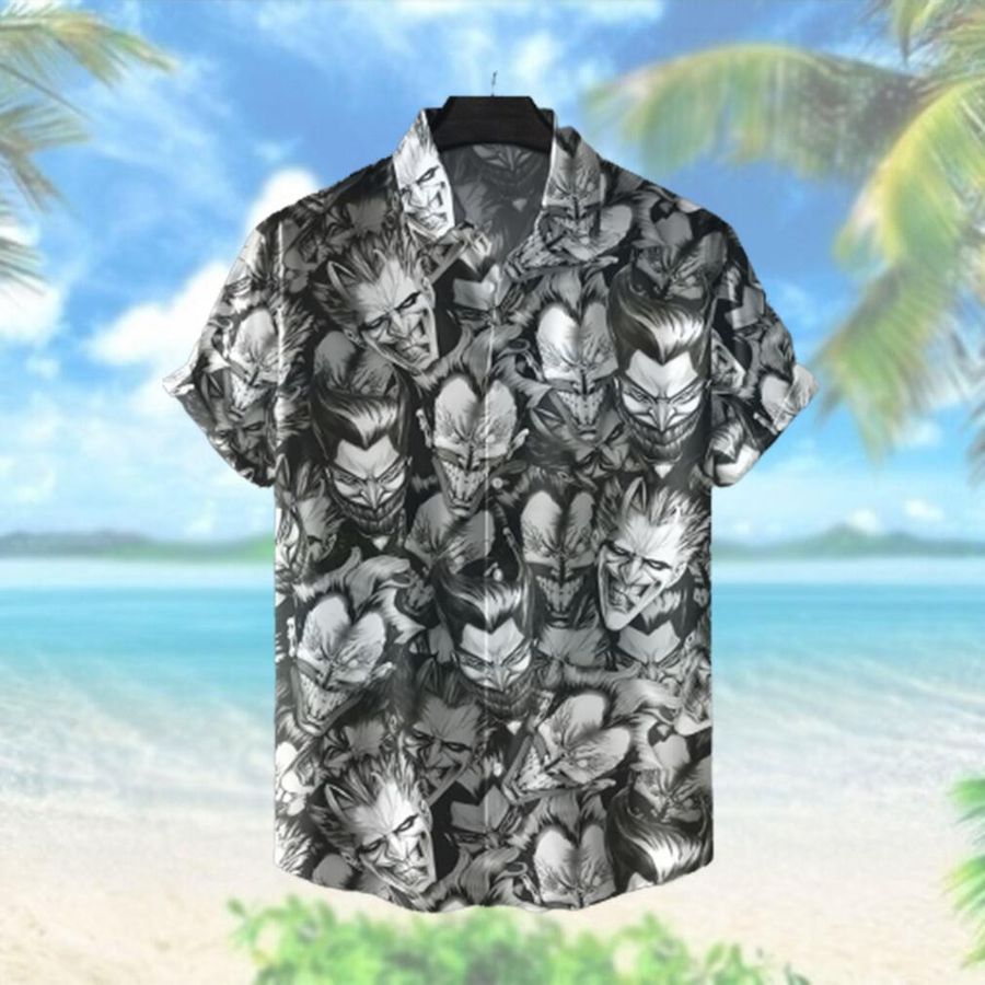 Joker Faces Hawaiian Shirt Batman Hawaiian Shirts
