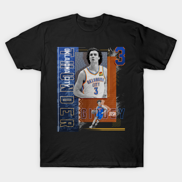 Josh Giddey Basketball Paper Poster Thunder 2 T-shirt, Hoodie, SweatShirt, Long Sleeve