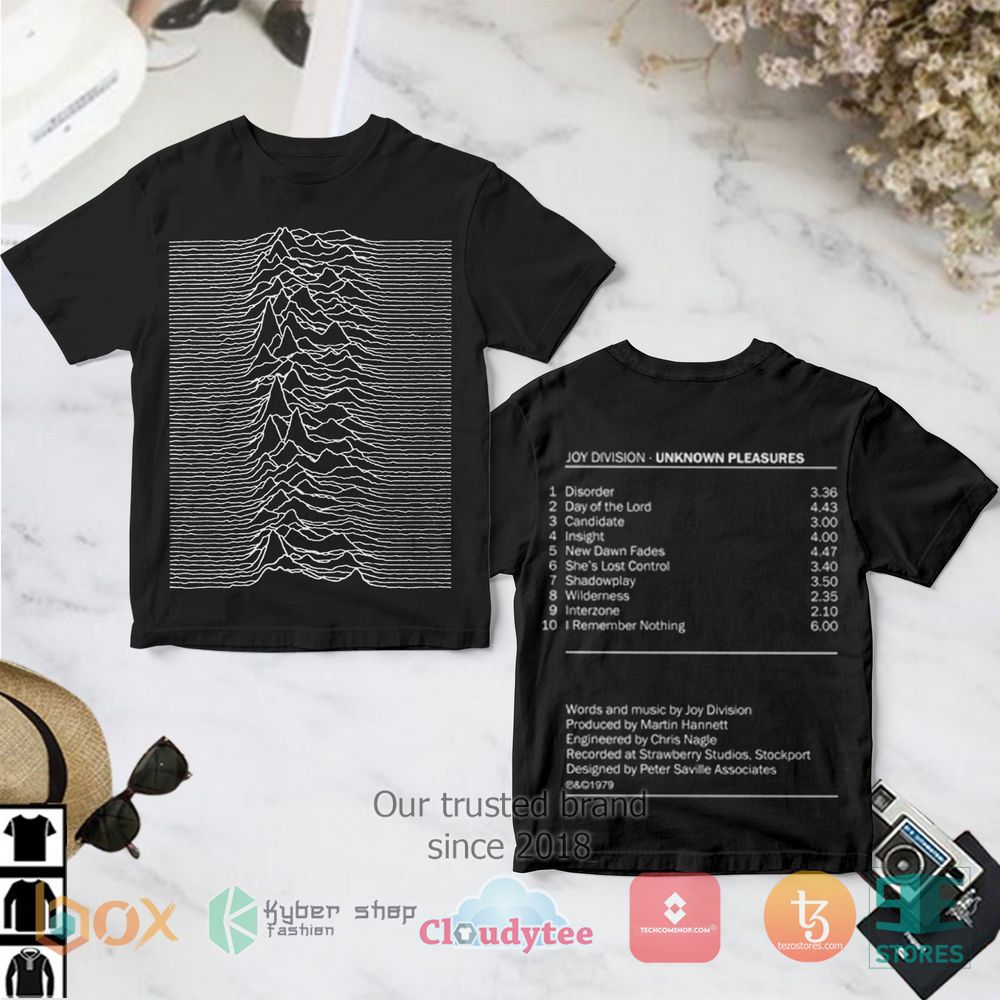 Joy Division Unknown Pleasures Album 3D Shirt – LIMITED EDITION