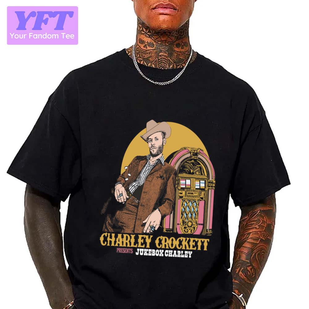 Jukebox Charley Crockett Portrait Art Unisex T-Shirt