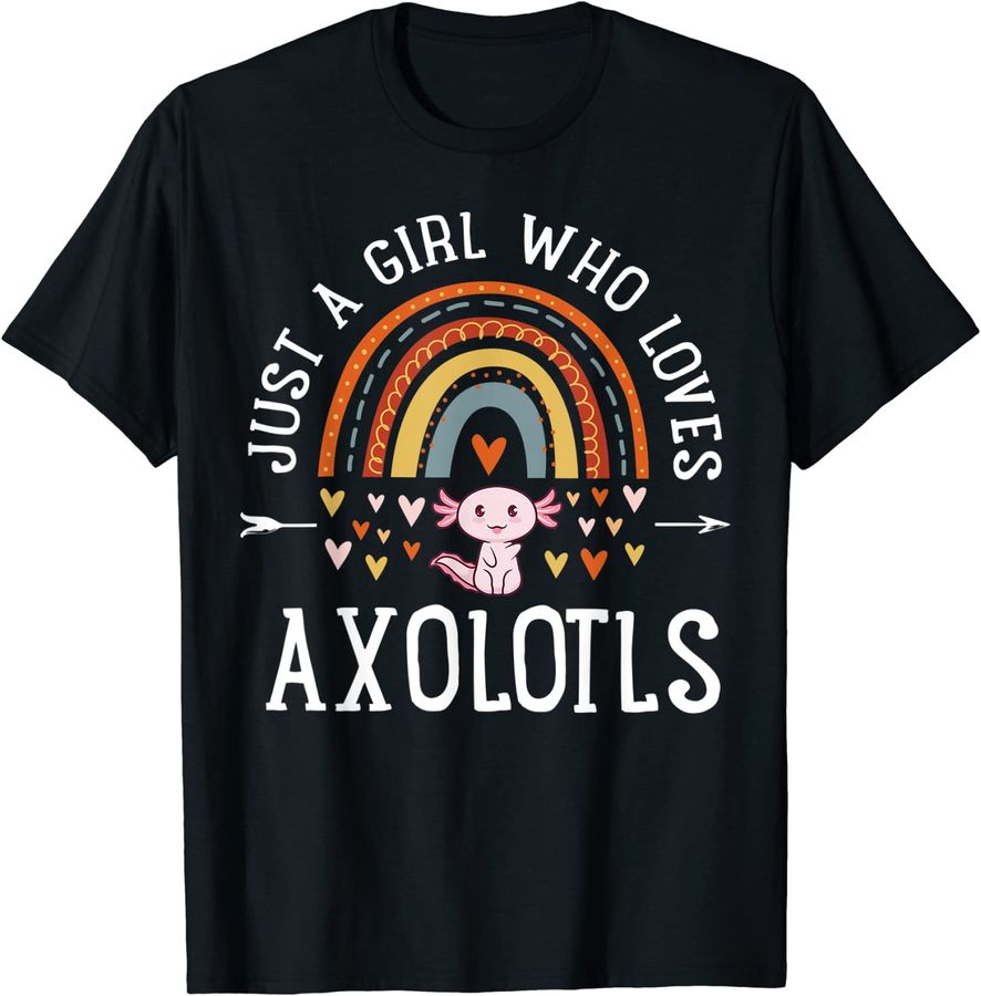 Just A Girl Who Loves Axolotls Rainbow Gifts Axolotl Lover_1
