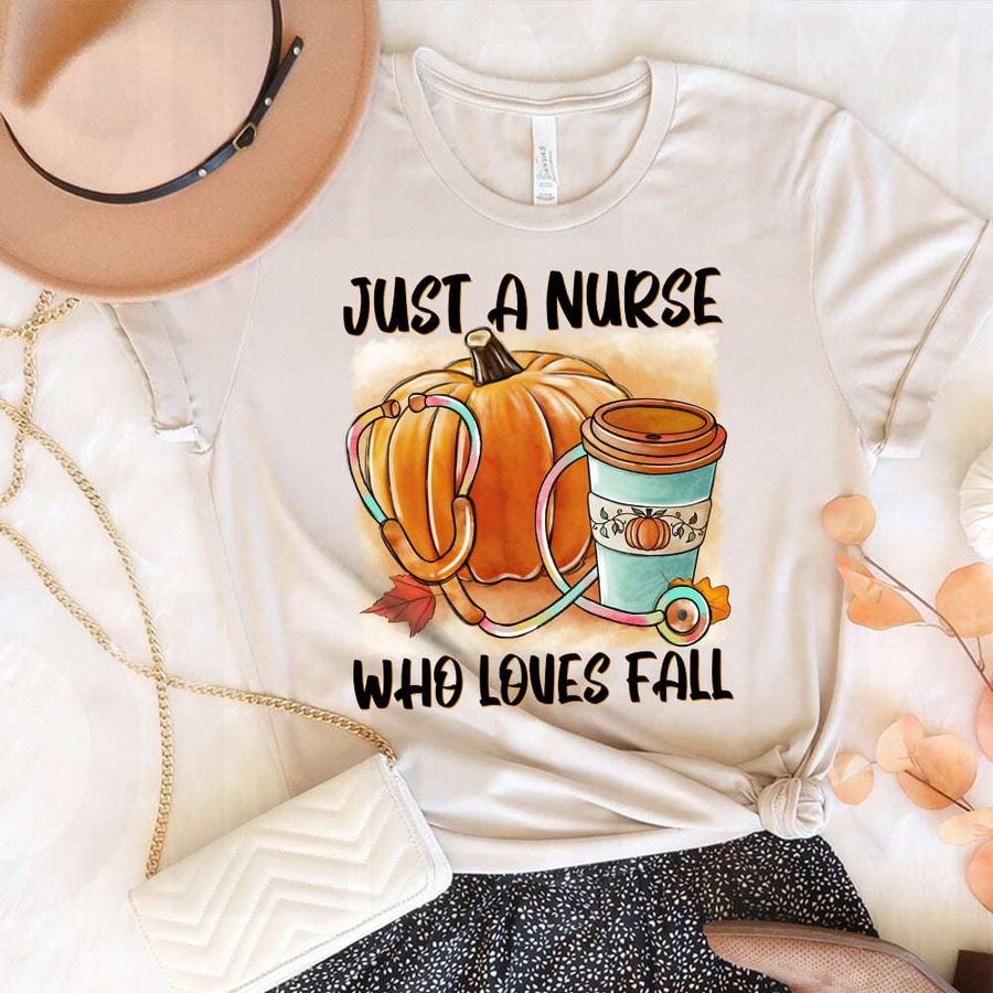 Just a nurse who loves fall – Fall pumpkin, nurse and pumpkin