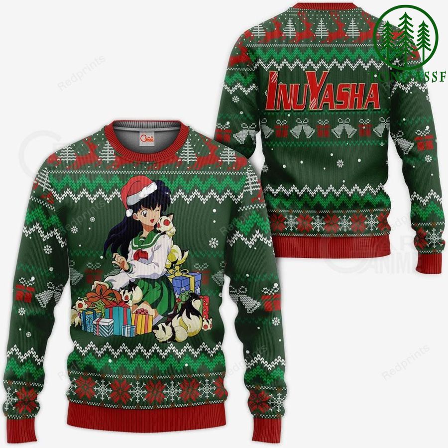 Kagome Ugly Christmas Sweater and Hoodie Inuyasha Anime Xmas Gift