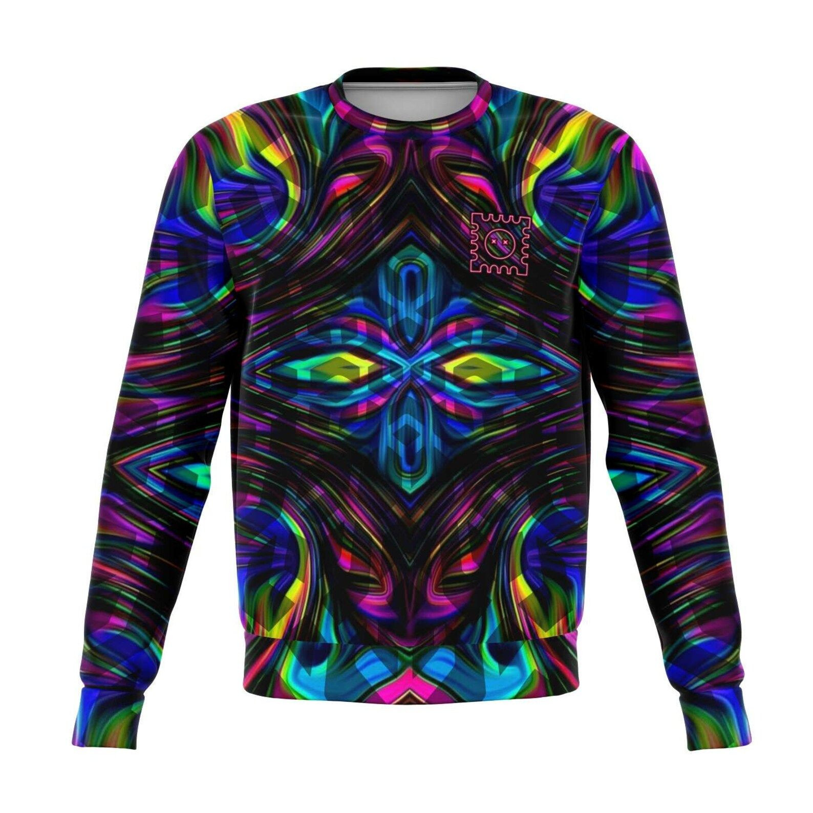 Kaleidoscopic Acid Trip 3D Ugly Sweater Ugly Sweater Christmas Sweaters