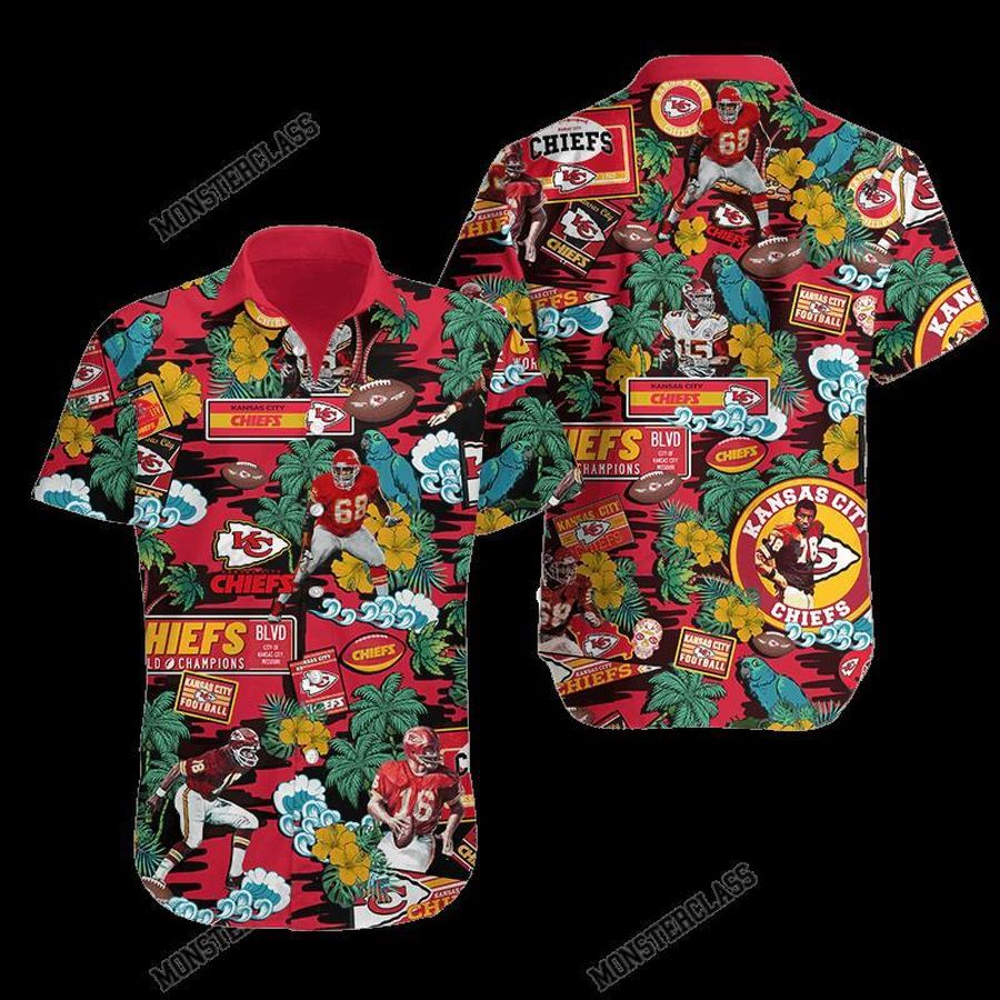 Kansas City Chiefs Tropical Hawaiian Shirt Short