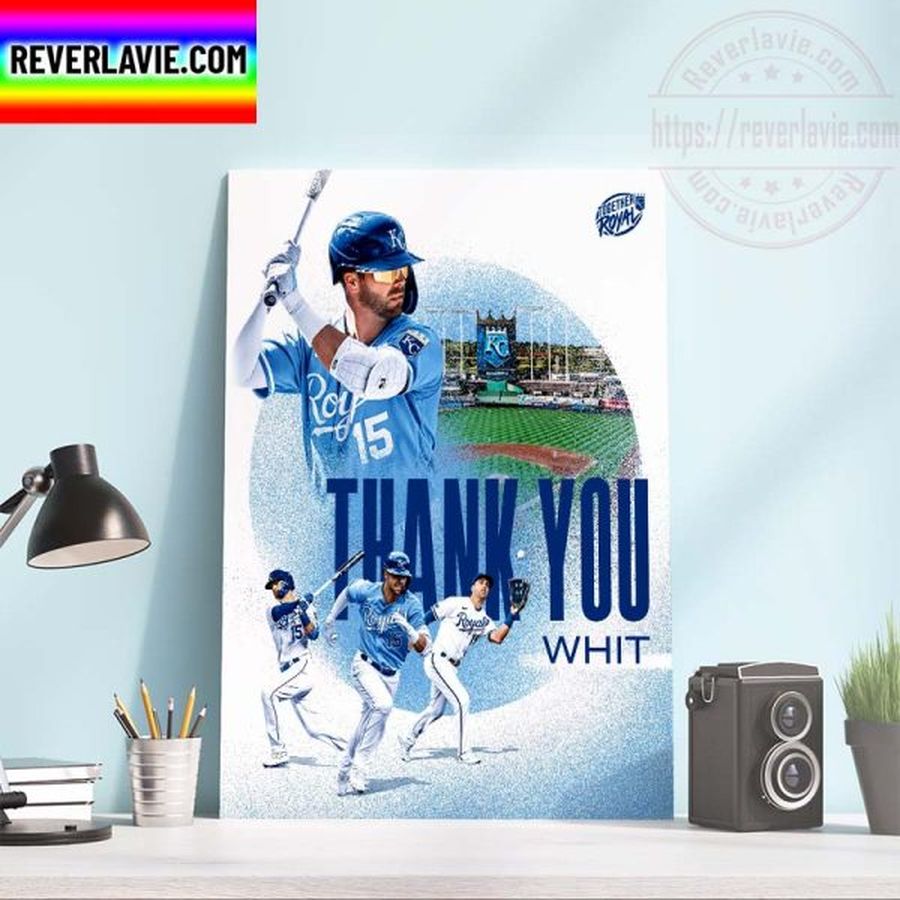 Kansas City Royals Thank You Whit Merrifield Home Decor Poster Canvas