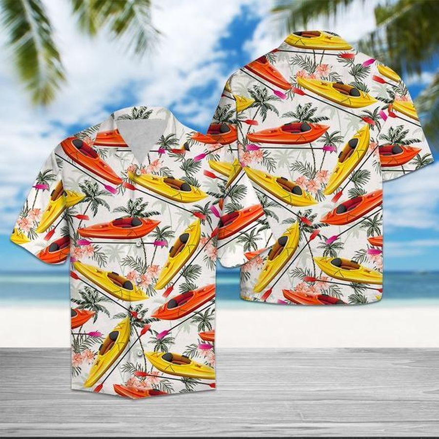 Kayak Tropical Vintage Hawaiian Shirt Pre10550, Hawaiian shirt, beach shorts, One-Piece Swimsuit, Polo shirt, funny shirts, gift shirts, Graphic Tee