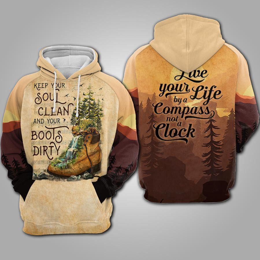 Keep Your Soul Clean And Your Boots Dirty All Over Printed Hoodie