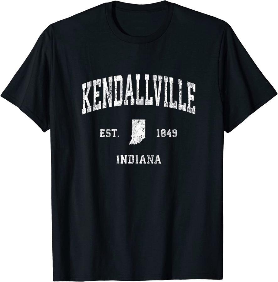 Kendallville Indiana IN Vintage Athletic Sports Design