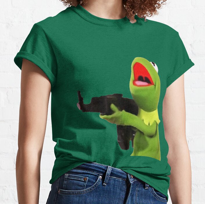 Kermit With Gun Classic T-Shirt