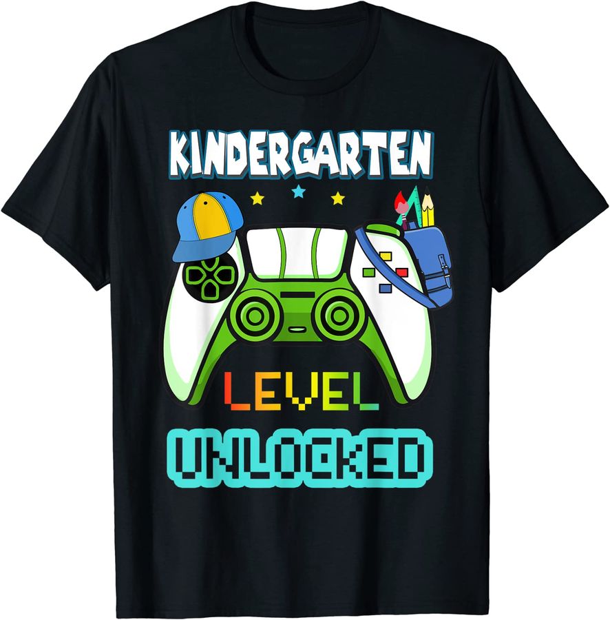 Kindergarten Level Unlocked gamer back to school gaming boys