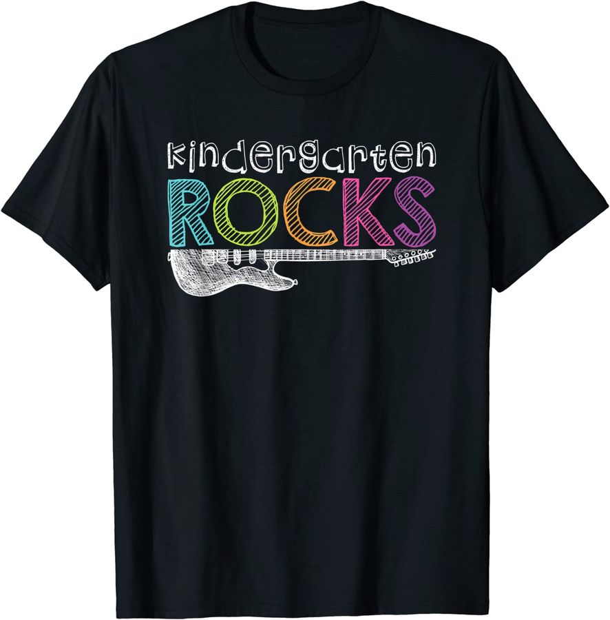Kindergarten Rocks With Guitar Back To School Teacher