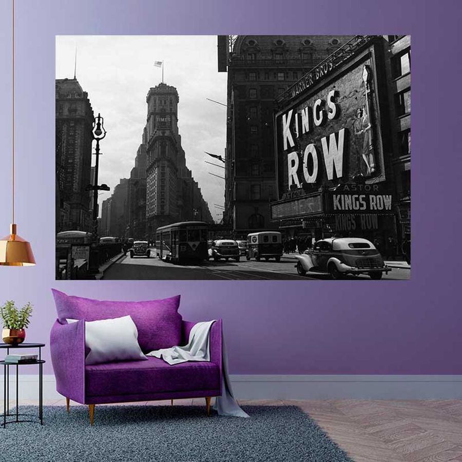 kingsrow time square  fan home wall decorate art canvas poster,no frame