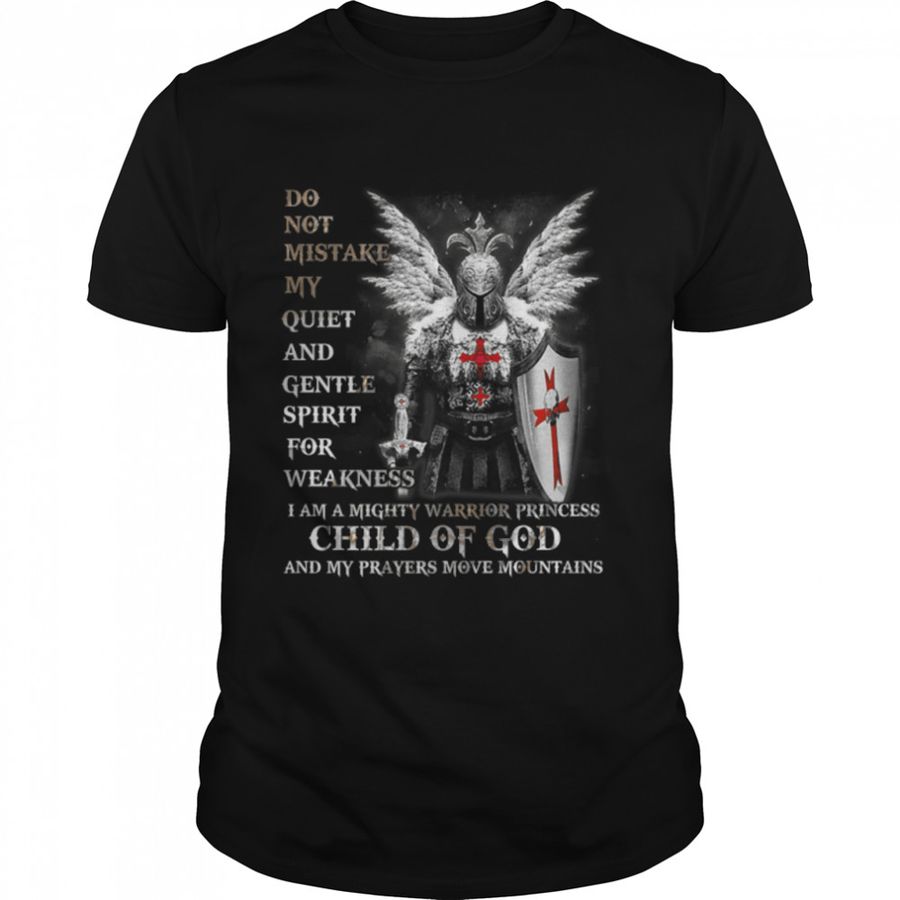Knight Templar I Am A Child Of God A Warrior Of Christ Premium T-Shirt B0B22T52X8