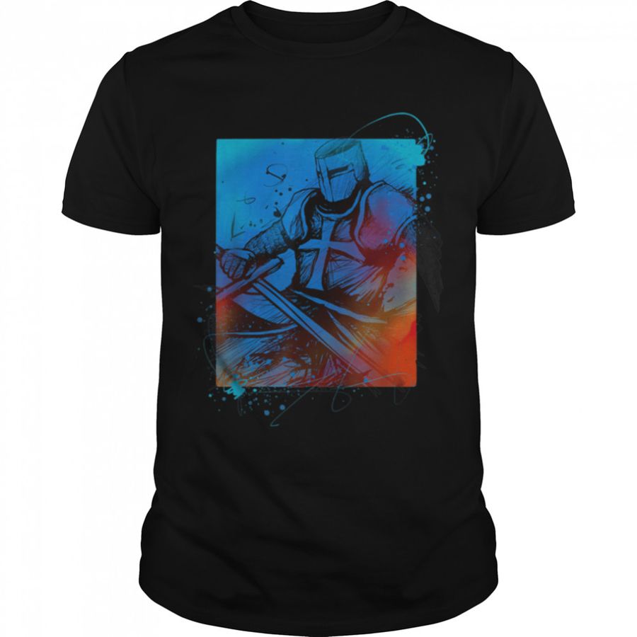 Knights Templar Warrior of Christ Christians Gift T-Shirt B09DRVHK7Y