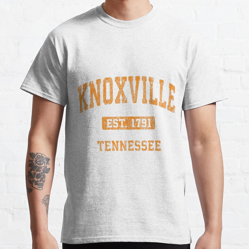 Knoxville Tennessee TN Vintage Athletic Sports Design Classic T-Shirt