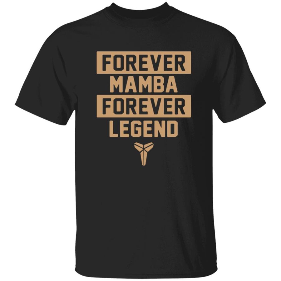 Kobe Bryant Forever Mamba Forever Legend Black T-Shirt