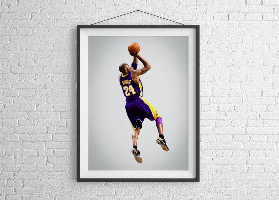 Kobe Bryant Poster, Kobe Poster, NBA Poster, gift for men, gift for boyfriend, boys gift, lakers poster, bedroom poster, best selling item