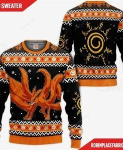 Kurama Nine Tails Naruto Ugly Christmas Sweater All Over Print