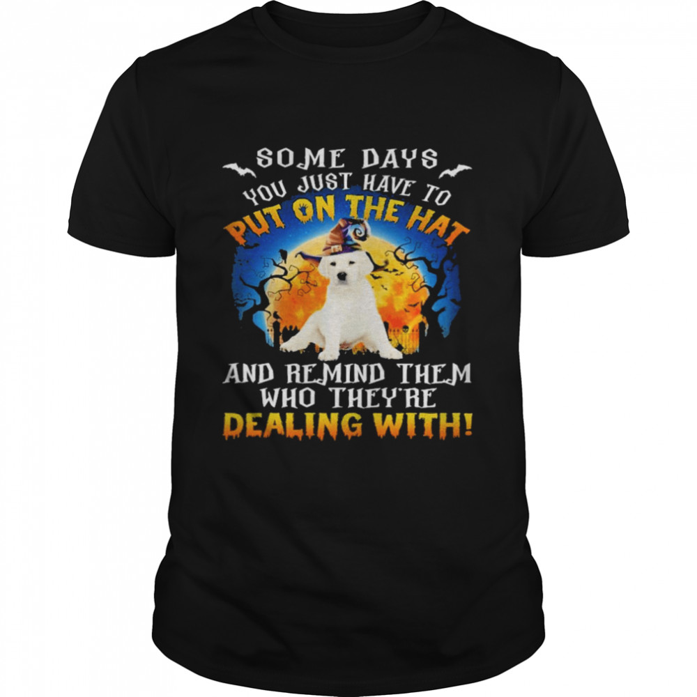 Labrador Remind Them Who Theyre Dealing With Halloween Shirt, Tshirt, Hoodie, Sweatshirt, Long Sleeve, Youth, funny shirts, gift shirts, Graphic Tee