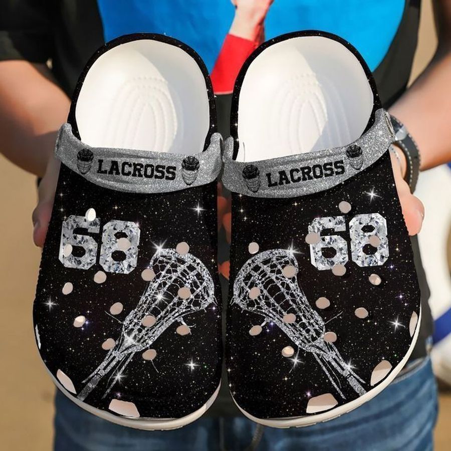 Lacrosse Personalized Attack Diamond Sku 1547 Crocs Clog Shoes