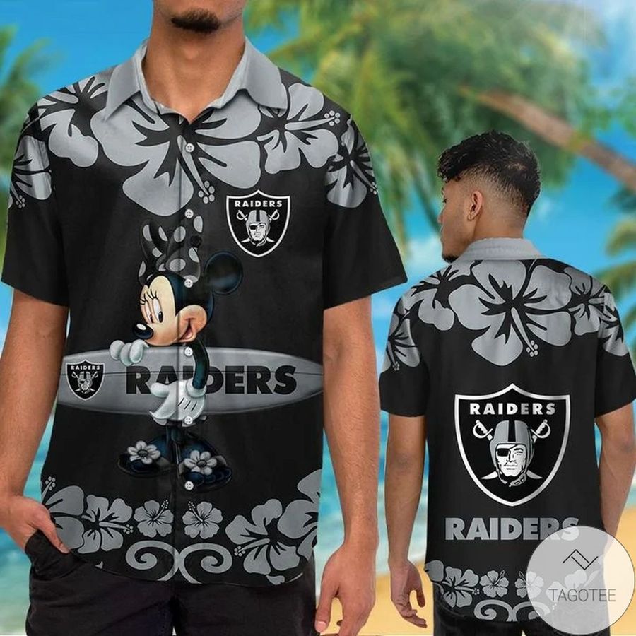Las Vegas Raiders 038; Minnie Mouse Hawaiian Shirt