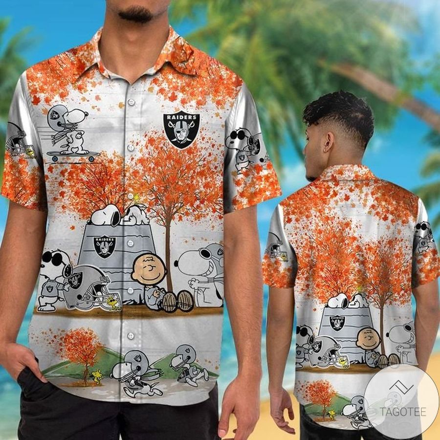 Las Vegas Raiders Snoopy Autumn Hawaiian Shirt