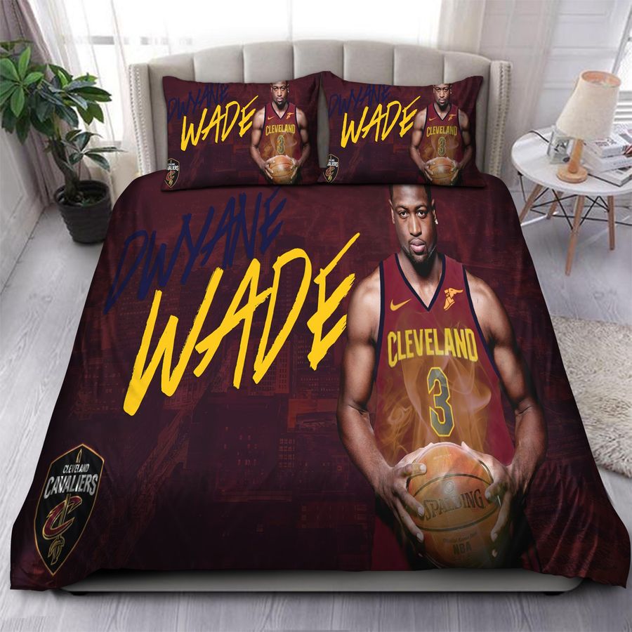 Legend Dwyane Wade Cleveland Cavaliers NBA 40 Bedding Sets
