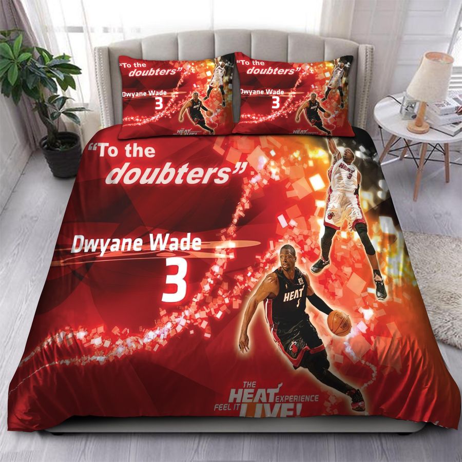 Legend Dwyane Wade Eastern Conference Finals Miami Heat NBA 31 Bedding Sets
