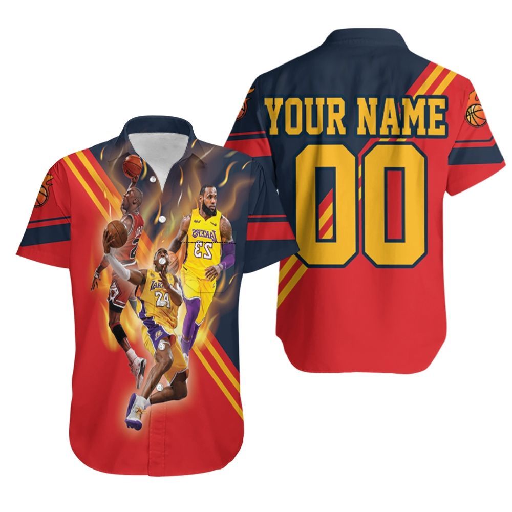 Legends Of Nba Signatures Personalized Hawaiian Shirt