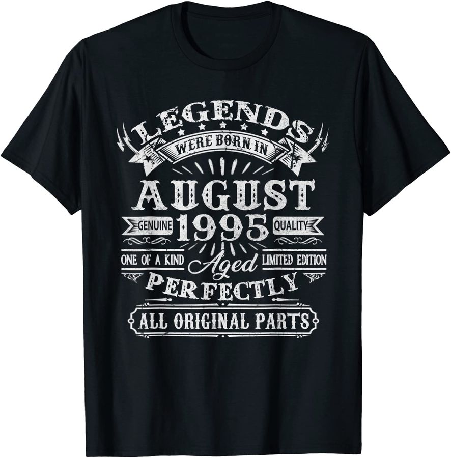 Legends Were Born In August 1995 27 Years Old Birthday Gifts_1