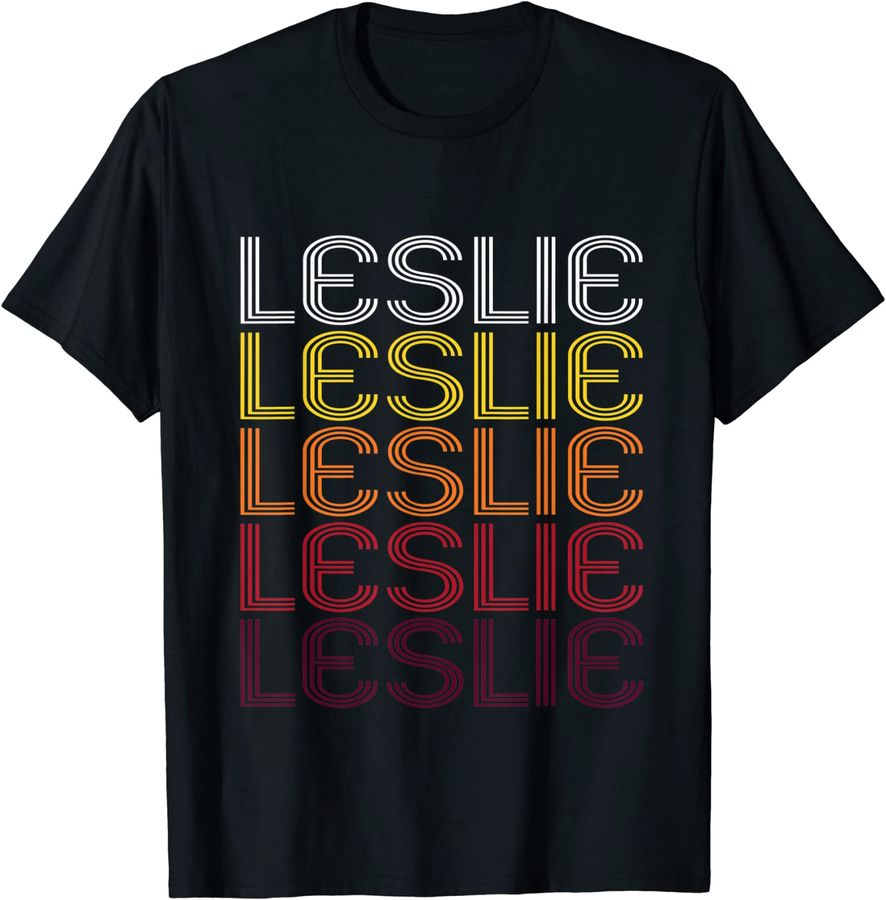 Leslie Retro Wordmark Pattern - Vintage Style_1