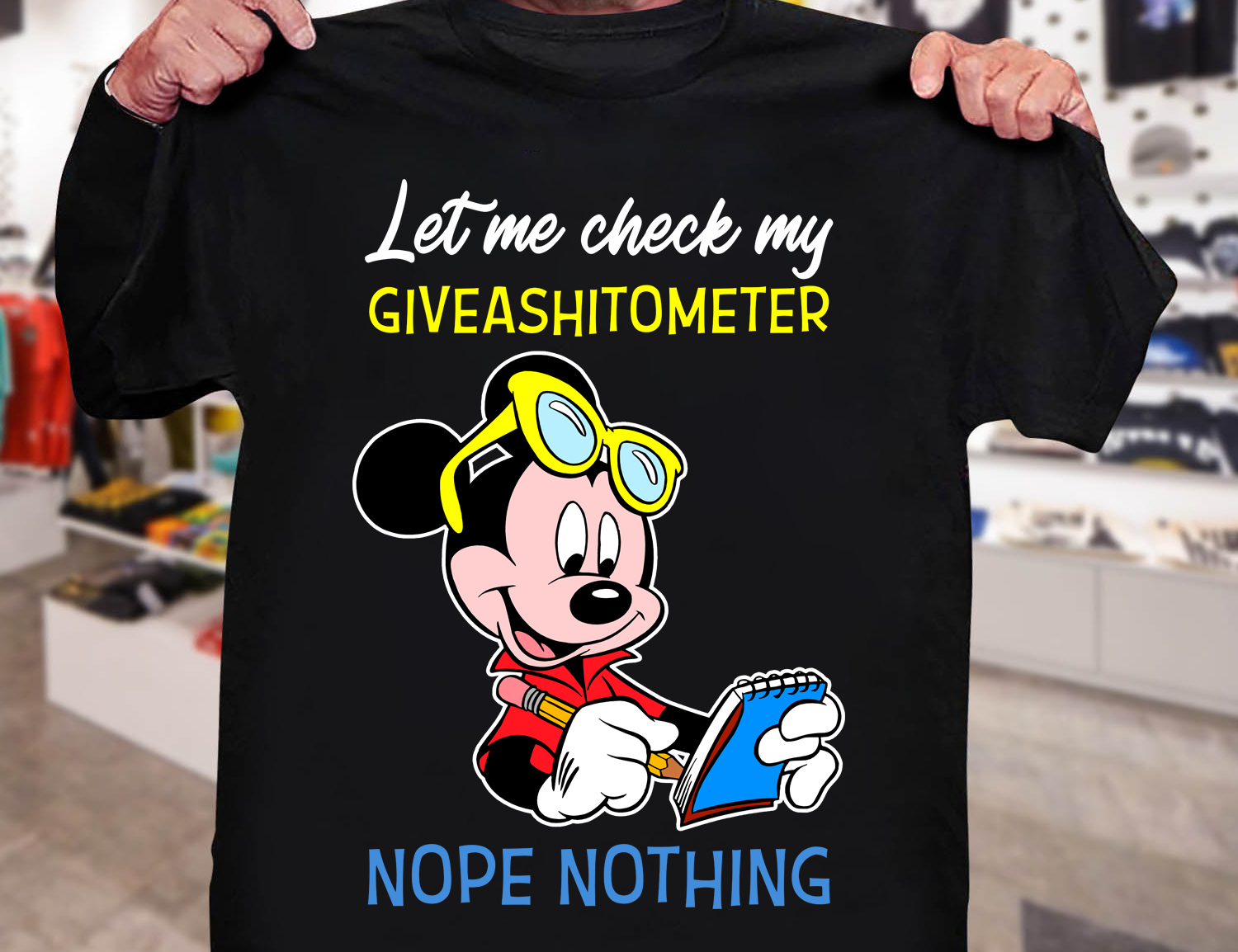 Let me check my giveashitometer nope nothing – Mickey mouse