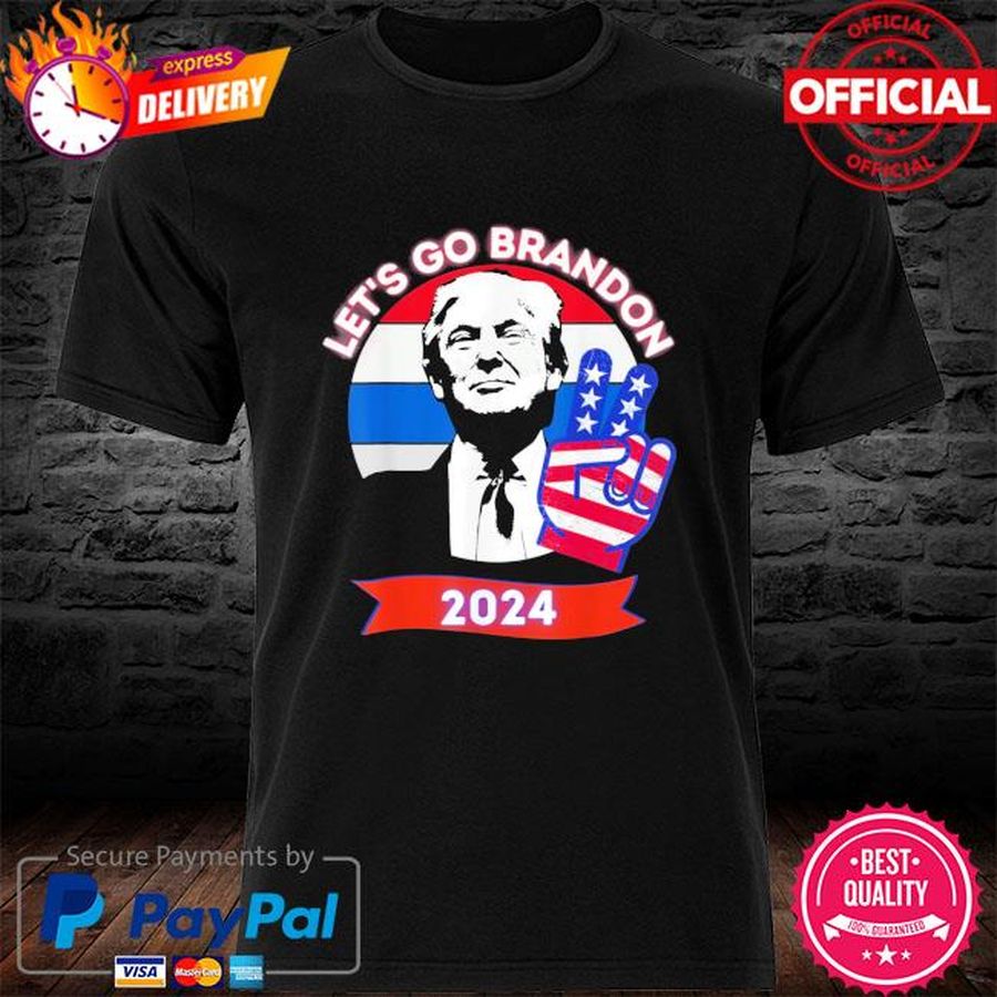 Let’s Go Brandon Trump 2024 Impeach Biden American flag shirt
