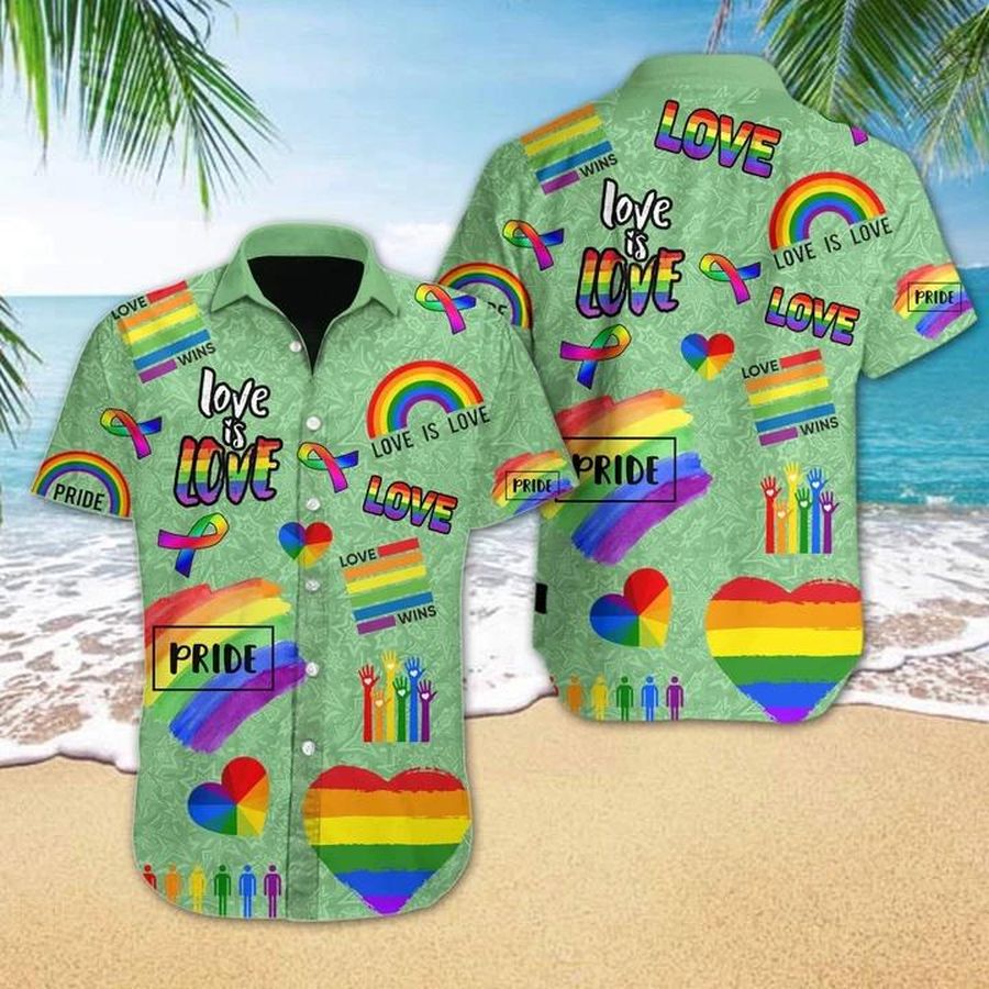 Lgbt Love Is Love Hawaiian Shirt Pre12725, Hawaiian shirt, beach shorts, One-Piece Swimsuit, Polo shirt, funny shirts, gift shirts, Graphic Tee