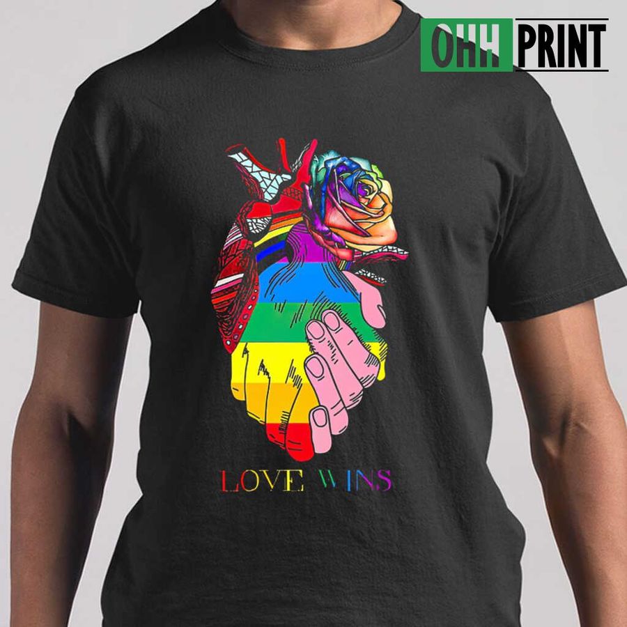 LGBT Love Wins Tshirts Black