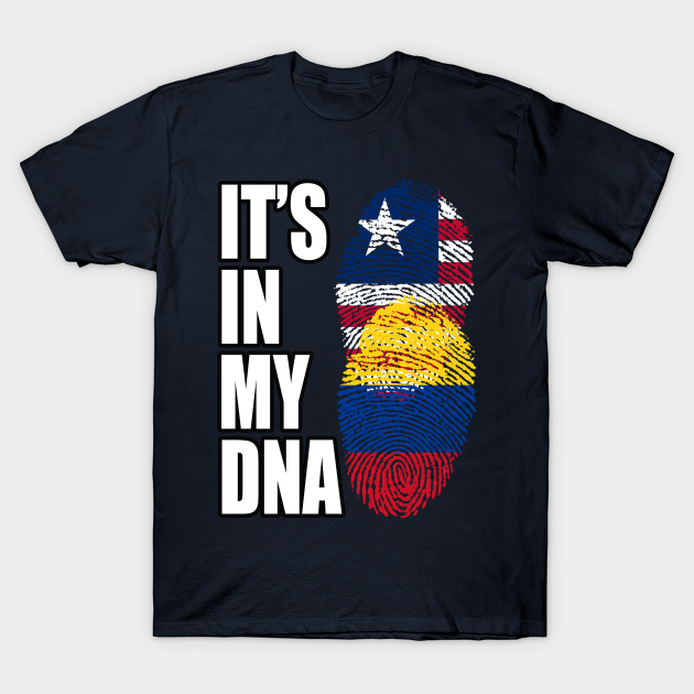 Liberian And Colombian Mix Heritage DNA Flag T-shirt, Hoodie, SweatShirt, Long Sleeve