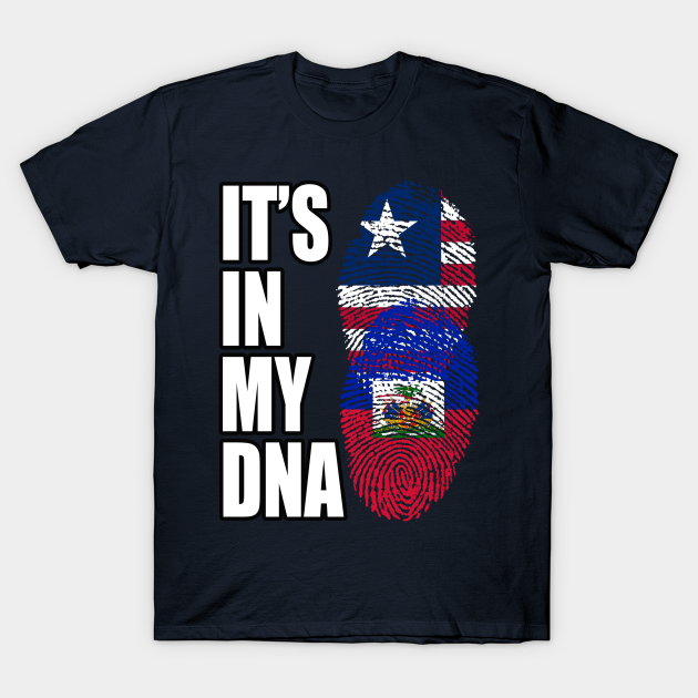 Liberian And Haitian Mix Heritage DNA Flag T-shirt, Hoodie, SweatShirt, Long Sleeve
