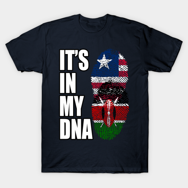 Liberian And Kenyan Mix Heritage DNA Flag T-shirt, Hoodie, SweatShirt, Long Sleeve