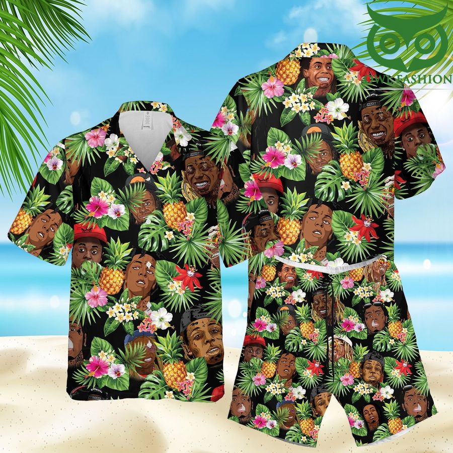 Lil Wayne Hawaii Style Summer Hawaiian Outfit