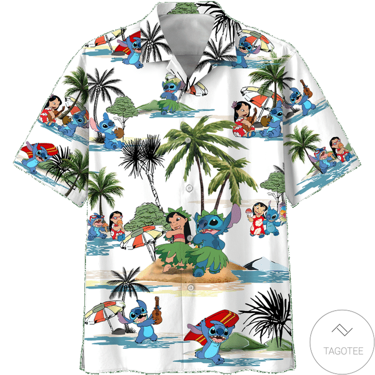 Lilo And Stitch Summer Time Hawaiian Shirt