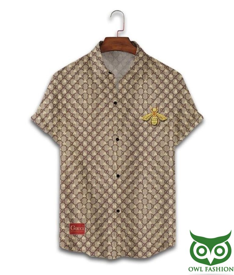 Limited Edition Gucci Fly Monogram Hawaiian Shirt Shorts