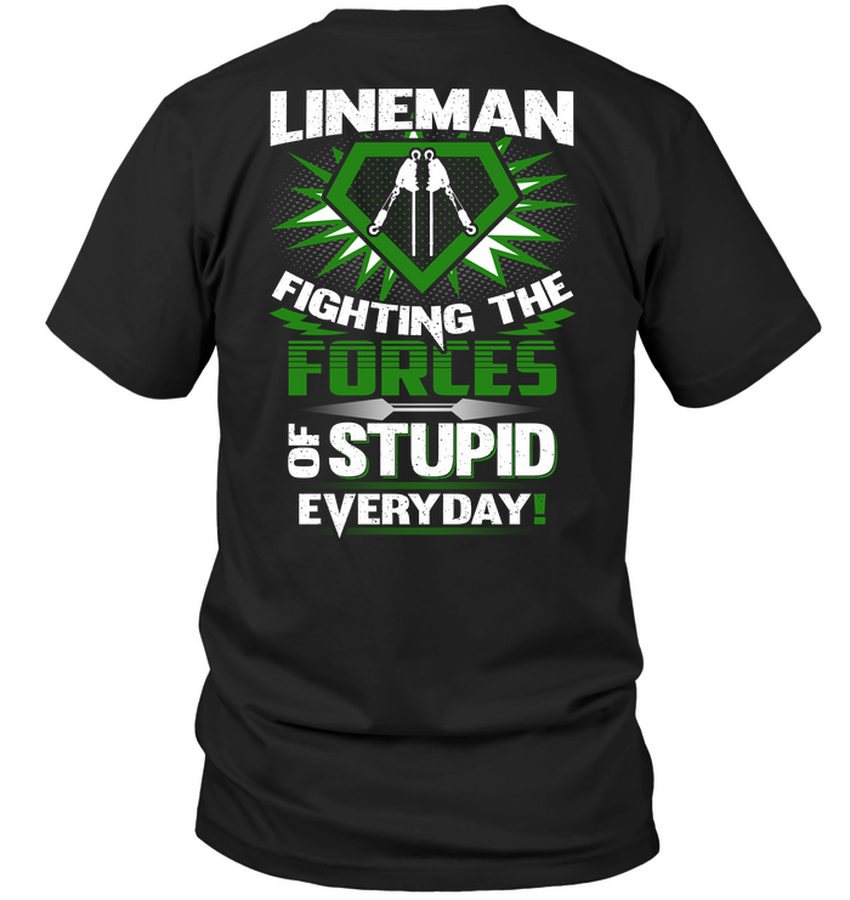 Lineman Fighting The Forces Of Stupid Everyday.png