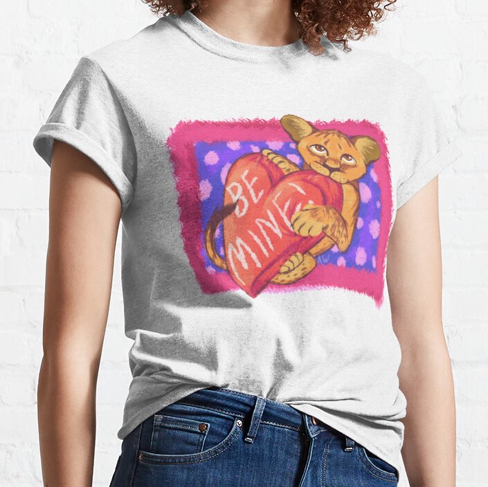 Lion Cub Valentine Classic T-Shirt